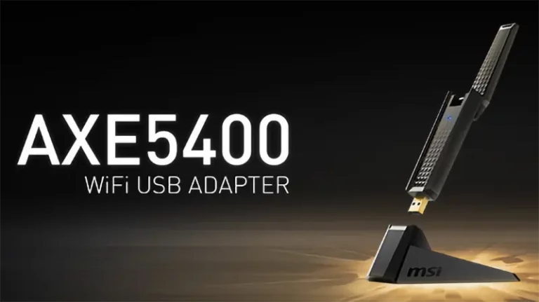 MSI AXE5400 WiFi 6E USB Adapter